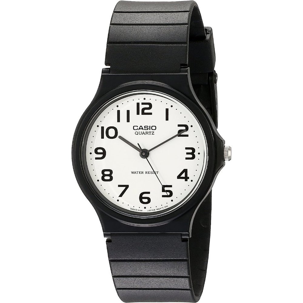 Casio Men's MQ24-7B2 Analog Watch with Black Resin Band